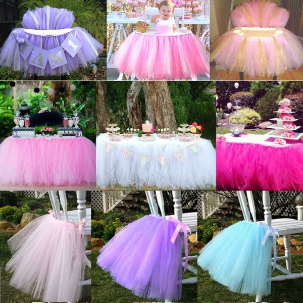 

s / m / l тута тюль таблица юбка посуда свадьбы birthday baby shower декорация