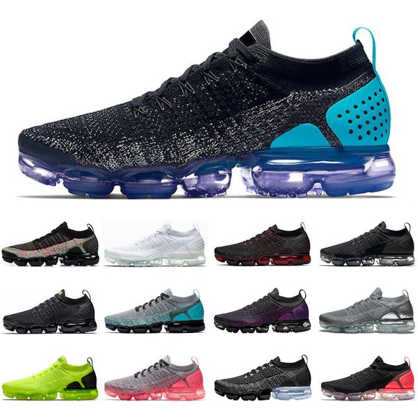 

nike air vapormax flyknit оптовая муха 2.0 мужчины женщины кроссовок тройной черный белой горячий пунш dusty кактусового вязать мужские женс