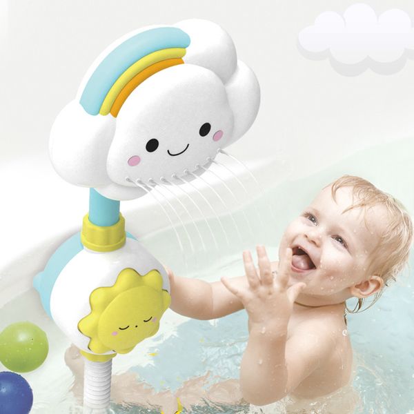 

creative baby shower toy interesting children playing water cloud shower products baby bath tub manual water spraying kids gift