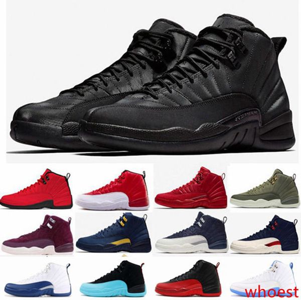 

12 12s basketball shoes for men winterized wntr gym red flu game class of 2003 flu game gamma blue jumpman s sports sneakers