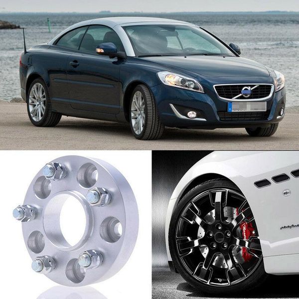 

2pcs 25mm thick pcd 5x108 63.4cb aluminum wheel spacers adapters for volvo c70