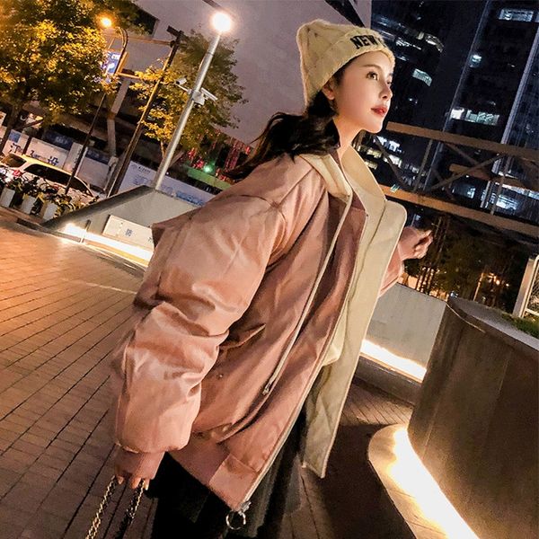 

new madame qian sydney in 2019 wears the same winter double-sided baseball suit with the original short loose bf baseball suit c, Black