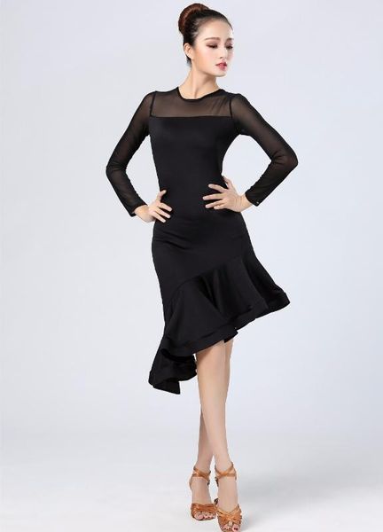 

stage wear black latin dance dress 2021 design women costume samba costumes carnival salsa dresses, Black;red