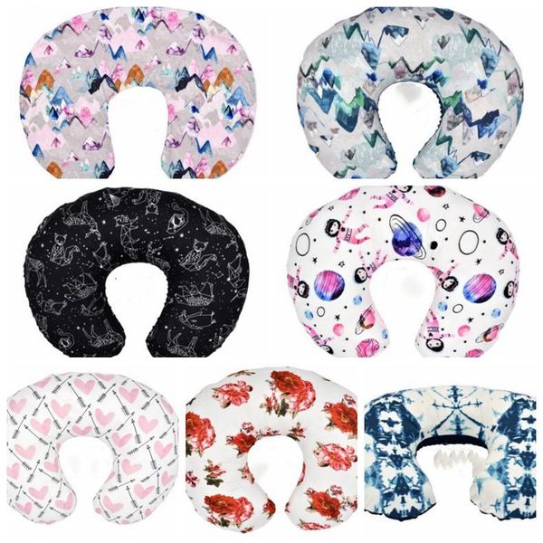 

newborn elastic feeding nursing pillowcase baby comfortable u shaped cartoon printed pillow case baby pillow case wy369q