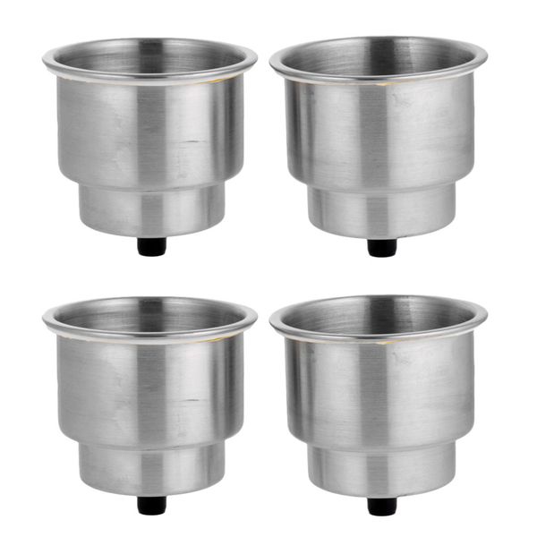 

4 pcs water bottle holder plastic marine boat rv car cup drink can with water outlet easy install for boat marine universal
