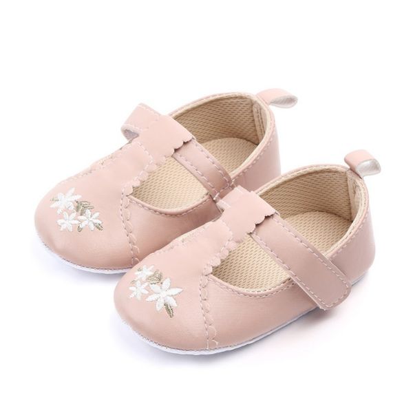 

baby girls spring autumn newborn first walkers shoes infant flower pu leather shoes soft sole crib shoes 0-18m