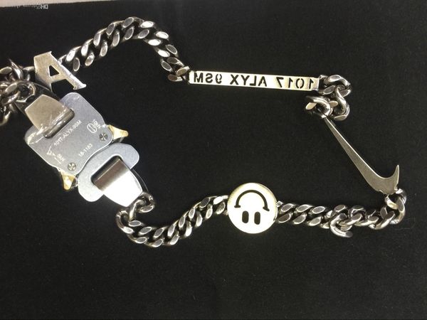 

2018 alyx tudio logo metal chain necklace bracelet belt men women hip hop outdoor treet acce orie fe tival gift 88