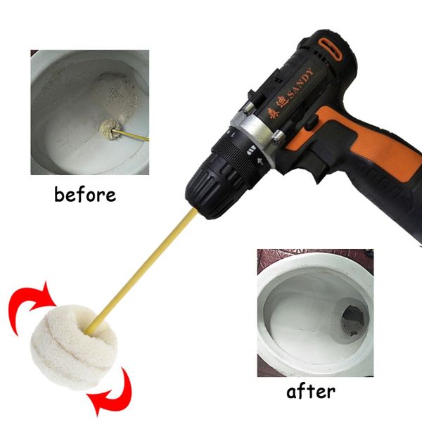 

scouring pad brush electric drill clean kitchen floor hard surface stains tool