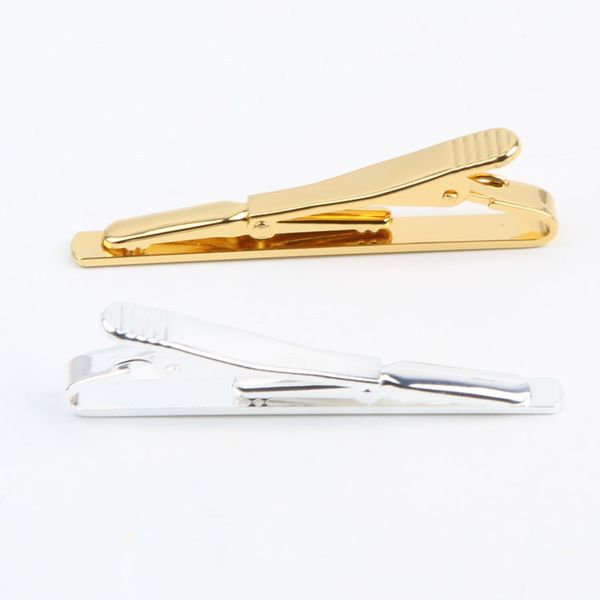 

fashion accessroies men necktie clip cufflinks stickpin 2 colors gold silver plated tie clip, Silver;golden