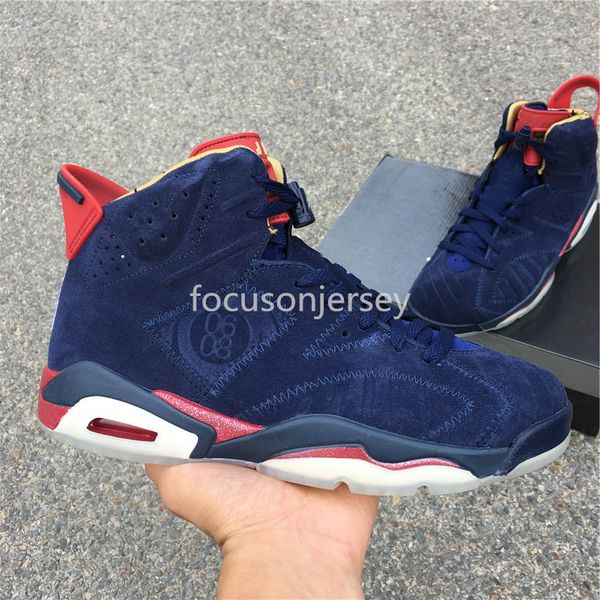 

2020 new arrival 6s baskebetball shoes 6 db doernbecher dark blue suede r durable mens athletic outdoor sport sneaker