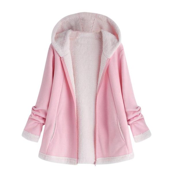 

women zipper hoodie autumn and winter 2019 fashion coats and jackets hooded pocket zipper long sleeve coatal #1231, Black