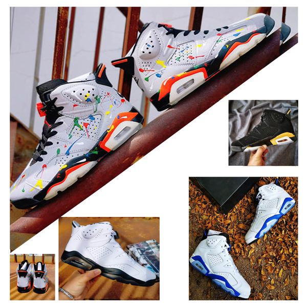 

новый 6 dmp мужская обувь 6s motorsport редкий белый / черный мужчины повседневная обувь vi 3m отражают 384665-107, Black