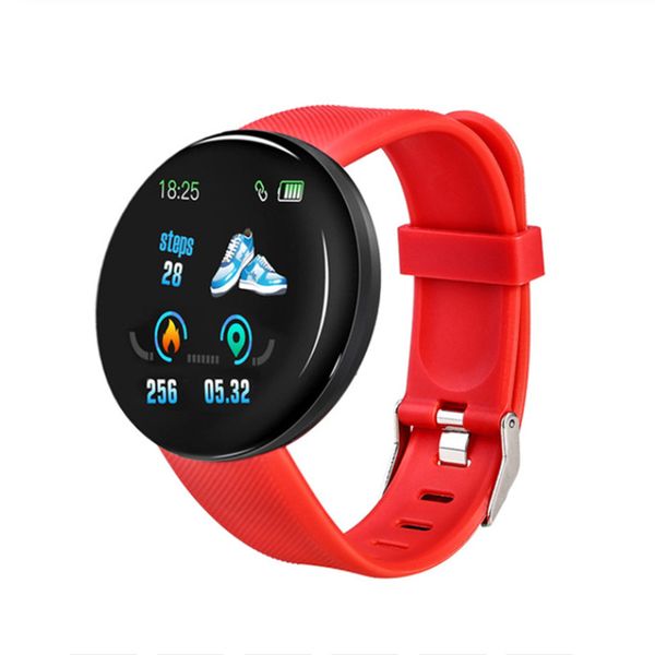 New Arrival D18 Bluetooth Smart Watch Bracelet Heart Rate Blood