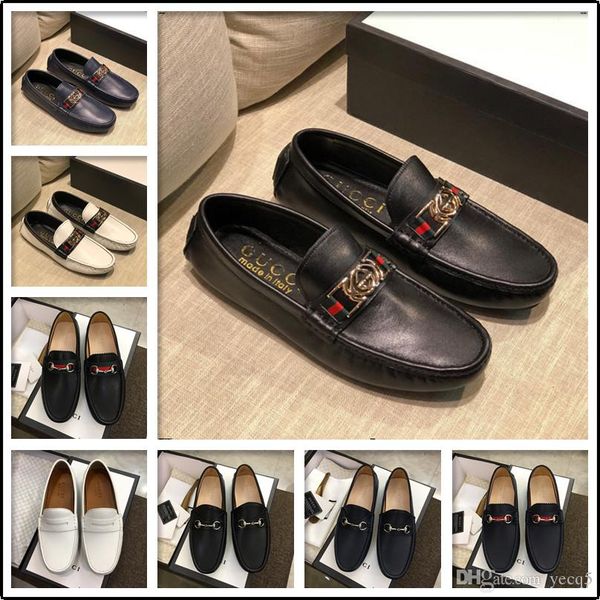 

21sf 37-45 casual shoes men luxury plus size comfortable classic breathable elegant fashion brand loafers men yeye5, Black