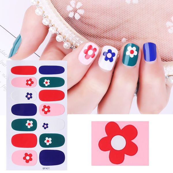 

misscheering ins wind nail sticker small fresh nail stickers full stickers 3d waterproof durable jewelry decals
