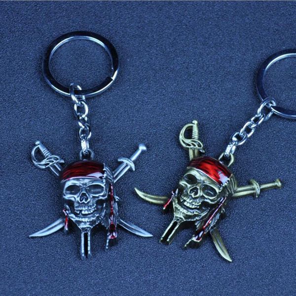 

10pcs/lot jack keychain the movie car keyring fashion jewelry party gift for men funs, Silver