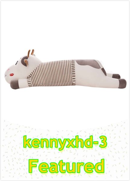 

new software papa cow pillow cute striped clothes cow doll children comfort gifts