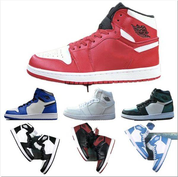 

new 1 high og bred toe chicago basketball shoes spiderman unc mens homage to home royal blue men designer sneakers trainers
