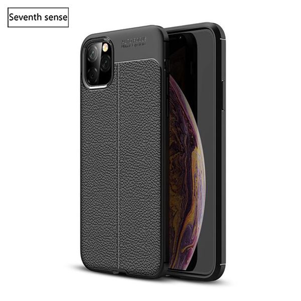 

leather pattern anti-fall phone case for iphone 11 11pro 11pro max business light and full package for iphone 6 6s 7 8plus