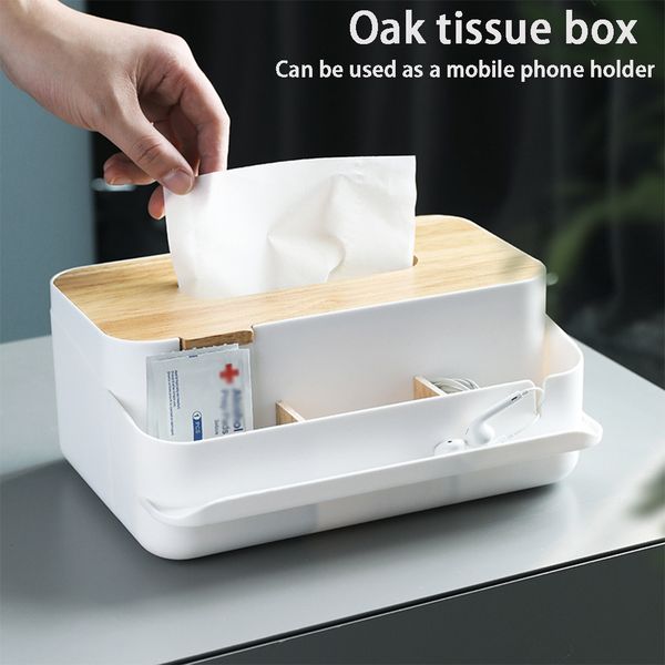 

multifunctional european minimalist deskstorage tissue box living room home storage multi-purpose tray creative tissue box