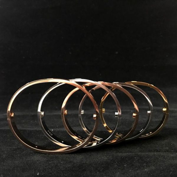 

women silver box steel bracelet bangles design men bracelets for lover gold bracelet rose luxury jewelry gift with 316l set titanium, Black