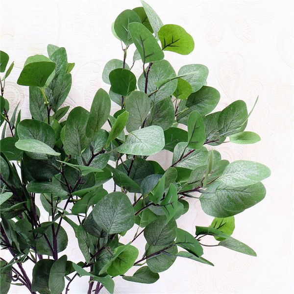 

gxinug 90cm artificial green plant faux leaf eucalyptus greenery gum leaves foliage flower silk flowers nordic home decor
