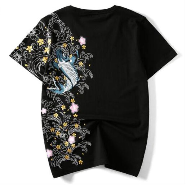 

summer designer t shirts for mens shirts fashion breathable short sleeve mens tee shirts brand mens lucky pattern clothing m-4xl, White;black