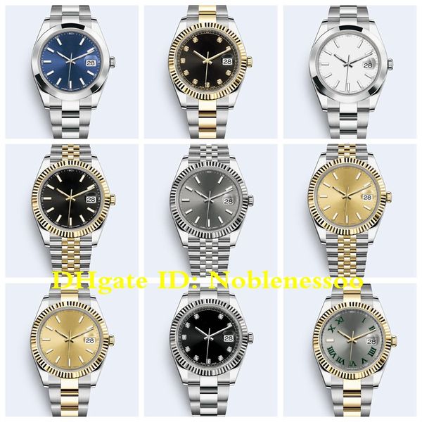 

19 style mens 41mm 126300 126333 126334 126331 datejust ii watch oyster bracelet jubilee bracelet asia 2813 movement automatic men's wa, Slivery;brown