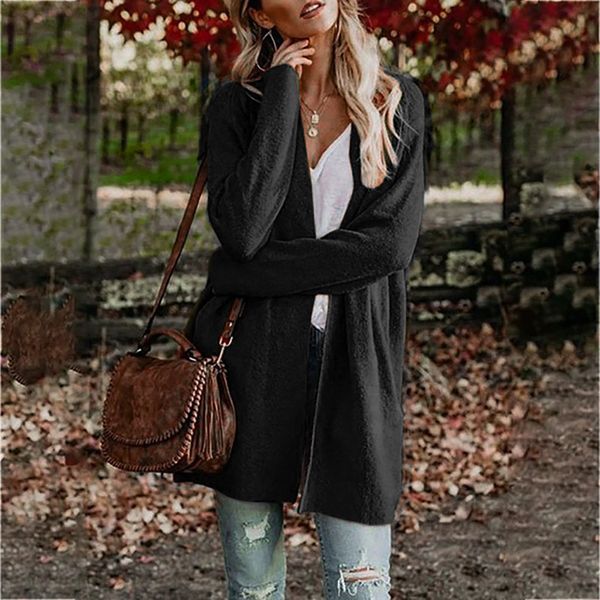 

autumn winter womens plus size ladies warm coat fashion womens ladies jacket plush coat parka outerwear casacas para mujer, Black;brown