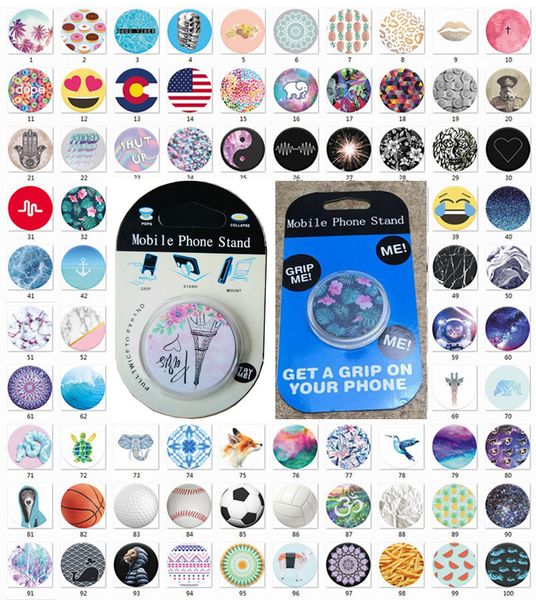 

100 шт. Палец держатель ручки сотовый телефон расширяемый держатель с синей упаковке 360 градусов вращения более 4000 конструкций DHL