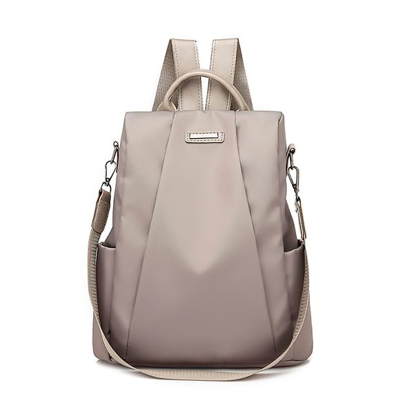 

maison fabre women large capacity waterproof travel backpack fashion solid zipper travel bag anti-theft oxford cloth backpack
