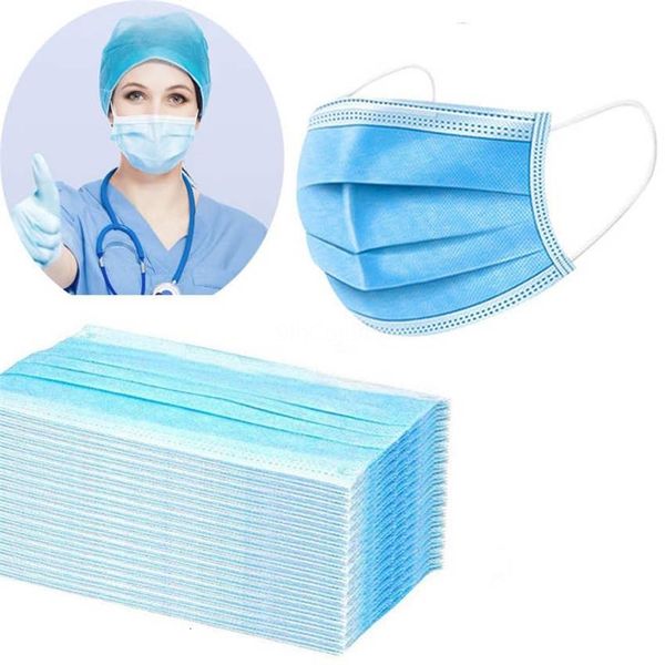 

cdqt stock 50 1pcs набор в рот маска высокого качества non woven faoriginal выбытие 3 layersfree для подарка черный синий