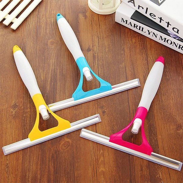 

dhl shipping multifunctional double-sided water spray glass scraping window glass wipe cleaning tool wipe glass artifact toilet scraping