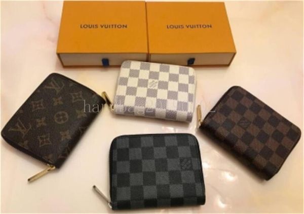 

wholesale leather wallet for women multicolor designer short wallet card holder women purse classic zipper pocket wallet, Red;black