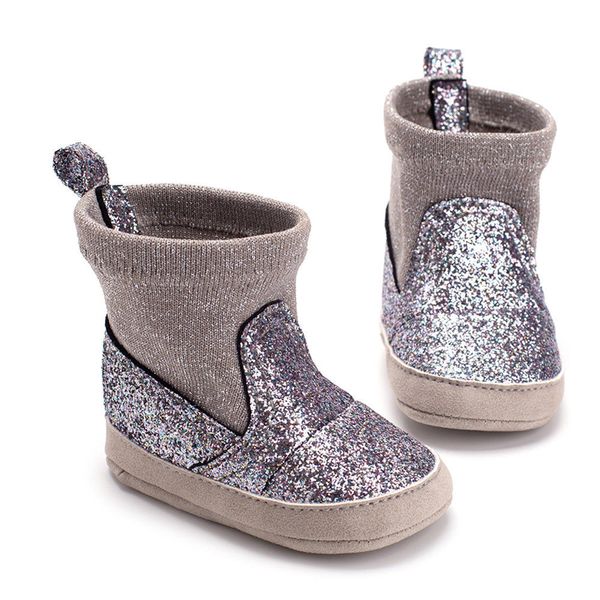 

autumn baby girls shoes newborn infant toddler kids glitter sequin bling soft sole princess boots shoes first walkers