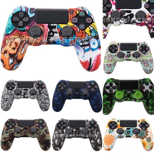 

odb30 sony colors anti-slip silicone cover 8 case for skin playstation dualshock 4 ps4 pro slim controller accessories & stick grip