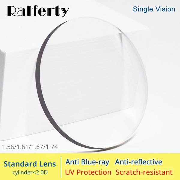 

ralferty 1.56 1.61 1.67 1.74 optical lenses anti blue light prescription glasses lens eyes clear myopia diopter thin hmc lentes, Silver