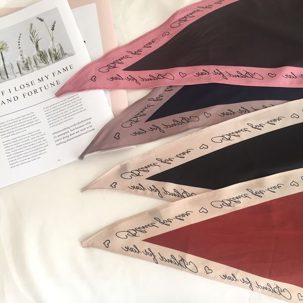 

дизайнер головной платок новый ins небольшой алмаз шелковые шарфы квадратный цвет письмо шарф женский дикий темперамент декоративный шарф, Blue;gray