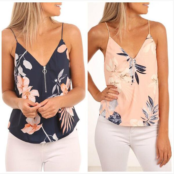 

crop women 2018 summer print vest sleeveless shirt casual tank t-shirt camisole feminina vneck clothes tees d, White