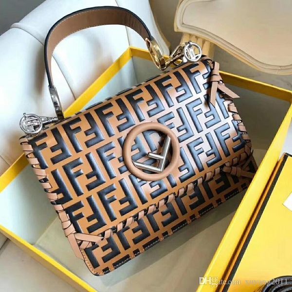 

Per onality fend lady large ize ingle bag for hopping women geniue leathe brown fa hion bag geomentric black women oft ingle bag