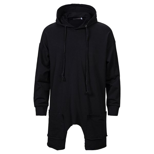 

mens black hoodies sweatshirts 2020 brand hipster streetwear casual hooded poncho cape cloak hip hop hoodie pullover with pocket
