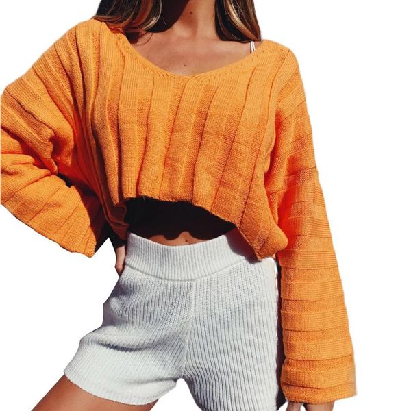 

women t-shirts fashion knited female t-shirt long sleeve solid color knitting pullover casual loose lady tshirt femme, White