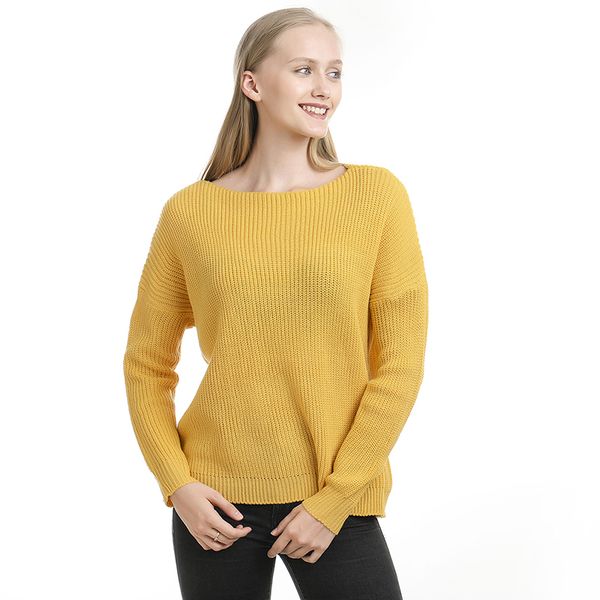 

sweater women streetwear slash neck long sleeve pullovers 2019 autumn winter fashion women's loose solid sweater, White;black