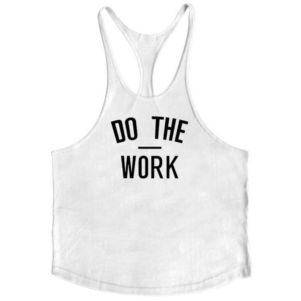 

muscleguys brand gyms clothing singlet y back gym tank men fitness stringer vest cotton bodybuilding men sleeveless shirt, White;black