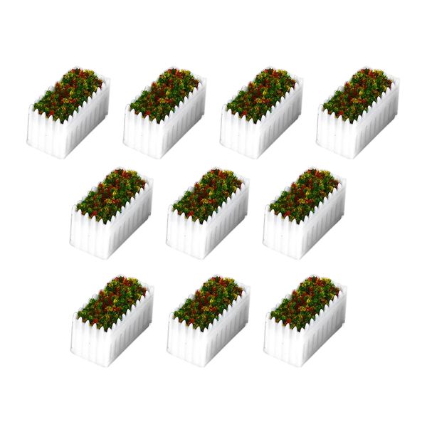 

10pcs 1:100 dollhouse accessories miniature flower fairy garden decor