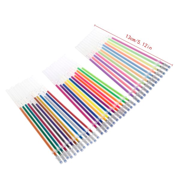 

36colors 0.38mm gel ink pen refills for glitter neon pastel stationery supplies h7ec