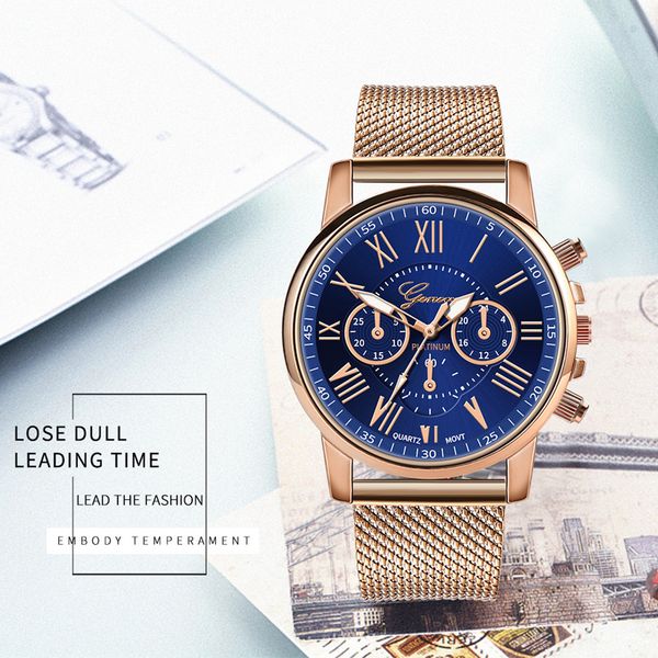 

new fashion ladies'watches recreational silicone mesh belt multicolored ladies' watches, Slivery;brown