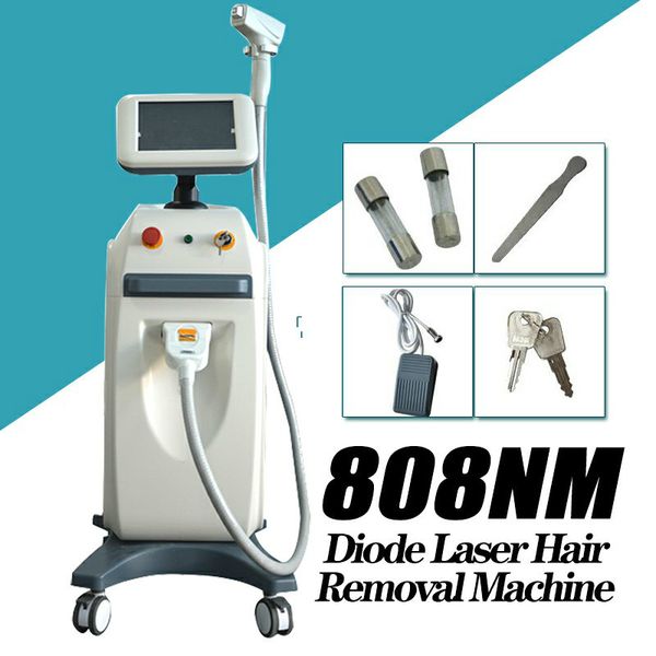 

высокое качество 808nm 755nm 1064nm 8,4-дюймовый цветной сенсорный жк-экран 808 диодов лазерная эпиляция машина, Black