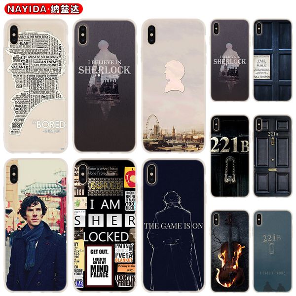 

soft phone case for iphone 11 pro x xr xs max 8 7 6 6s 6plus 5s s10 s11 note 10 plus huawei p30 xiaomi cover sherlock holmes