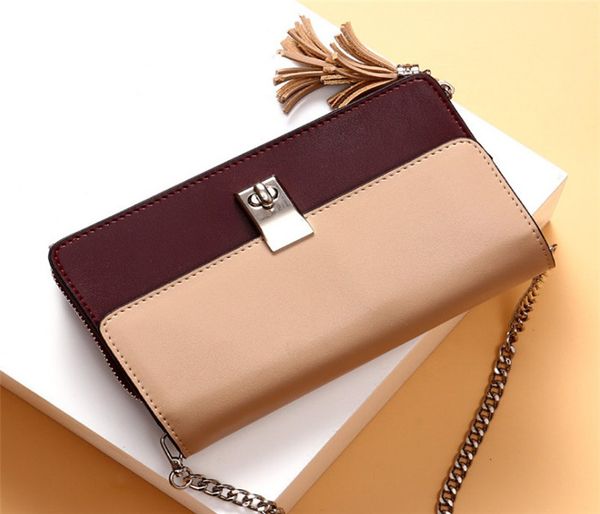 

2020 fashion new bag female leather simple organ single shoulder messenger casual chain female bag
